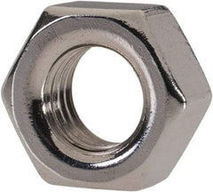 Value Collection - M7x1.00 Metric Coarse Stainless Steel Right Hand Hex Nut - 11mm Across Flats, 5.5mm High, Uncoated - Americas Industrial Supply