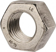 Value Collection - M33x3.50 Metric Coarse Stainless Steel Right Hand Hex Nut - 50mm Across Flats, 26mm High, Uncoated - Americas Industrial Supply