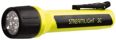 Streamlight - White LED Bulb, 85 Lumens, Industrial/Tactical Flashlight - Black, Yellow Plastic Body, 3 C Alkaline Batteries Not Included - Americas Industrial Supply