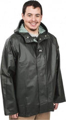 Helly Hansen - Size L, Green, Rain Jacket - 40-42" Chest, - Americas Industrial Supply