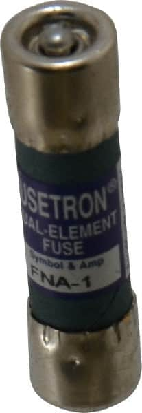 Cooper Bussmann - 250 VAC, 1 Amp, Time Delay Pin Indicator Fuse - Fuse Holder Mount, 1-1/2" OAL, 10 at 125 V kA Rating, 13/32" Diam - Americas Industrial Supply