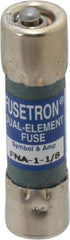 Cooper Bussmann - 250 VAC, 1.13 Amp, Time Delay Pin Indicator Fuse - Fuse Holder Mount, 1-1/2" OAL, 10 at 125 V kA Rating, 13/32" Diam - Americas Industrial Supply