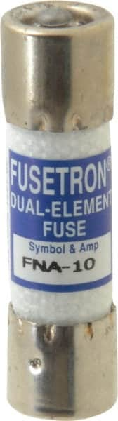 Cooper Bussmann - 125 VAC, 10 Amp, Time Delay Pin Indicator Fuse - Fuse Holder Mount, 1-1/2" OAL, 10 at AC kA Rating, 13/32" Diam - Americas Industrial Supply