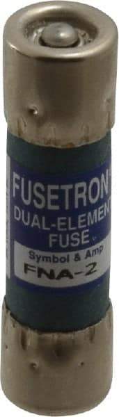 Cooper Bussmann - 250 VAC, 2 Amp, Time Delay Pin Indicator Fuse - Fuse Holder Mount, 1-1/2" OAL, 10 at 125 V kA Rating, 13/32" Diam - Americas Industrial Supply