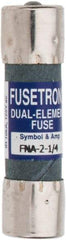 Cooper Bussmann - 250 VAC, 2.25 Amp, Time Delay Pin Indicator Fuse - Fuse Holder Mount, 1-1/2" OAL, 10 at 125 V kA Rating, 13/32" Diam - Americas Industrial Supply