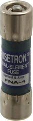 Cooper Bussmann - 250 VAC, 4 Amp, Time Delay Pin Indicator Fuse - Fuse Holder Mount, 1-1/2" OAL, 10 at 125 V kA Rating, 13/32" Diam - Americas Industrial Supply