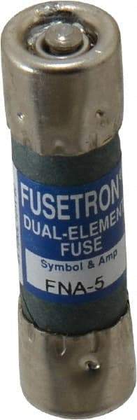 Cooper Bussmann - 250 VAC, 5 Amp, Time Delay Pin Indicator Fuse - Fuse Holder Mount, 1-1/2" OAL, 10 at 125 V kA Rating, 13/32" Diam - Americas Industrial Supply