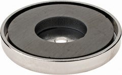 Mag-Mate - 19 Lb Max Pull Force, 5/16" Overall Height, 2.03" Diam, Ceramic Cup Magnet - Americas Industrial Supply