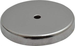 Mag-Mate - 2.03" Diam, 5/16" Cup Height, 5/16" Overall Height, 47.5 Lb Average Pull Force, 47.5 Lb Max Pull Force, Neodymium Rare Earth Cup Magnet - Through Hole Style, 3/16" Cup ID, 7/16" Magnet ID, Galvanized - Americas Industrial Supply