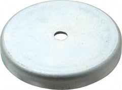 Mag-Mate - 2.63" Diam, 3/8" Cup Height, 3/8" Overall Height, 100 Lb Average Pull Force, 100 Lb Max Pull Force, Neodymium Rare Earth Cup Magnet - Through Hole Style, 9/32" Cup ID, 5/8" Magnet ID, Galvanized - Americas Industrial Supply