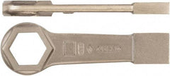 Ampco - 1-7/16" 6 Point Striking Box Wrench - Single End, 7-1/2" OAL, Aluminum Bronze - Americas Industrial Supply