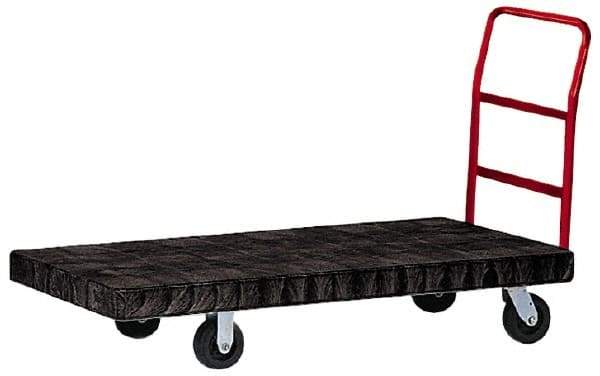 Rubbermaid - 2,000 Lb Capacity Structural Foam/Steel Platform Truck - Structural Foam Deck, 30" OAW, Rubber Casters - Americas Industrial Supply