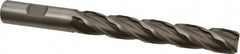 Weldon - 5/8" Diam, 4" LOC, 4 Flute High Speed Steel Roughing & Finishing Square End Mill - Uncoated, 6-1/8" OAL, 5/8" Shank Diam, Weldon Shank, 30° Helix, Centercutting, Regular Length - Americas Industrial Supply