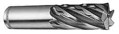 Weldon - 5/8" Diam, 2-1/2" LOC, 4 Flute Cobalt Roughing & Finishing Square End Mill - Uncoated, 4-5/8" OAL, 5/8" Shank Diam, Weldon Shank, 30° Helix, Non-Centercutting - Americas Industrial Supply