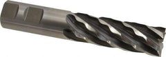 Weldon - 1" Diam, 3" LOC, 6 Flute Cobalt Roughing & Finishing Square End Mill - Uncoated, 5-1/2" OAL, 1" Shank Diam, Weldon Shank, 30° Helix, Non-Centercutting - Americas Industrial Supply