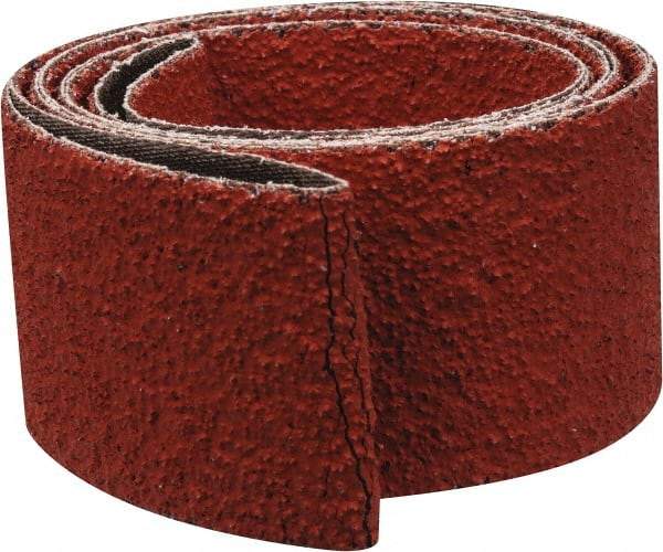 3M - 2" Wide x 72" OAL, 36 Grit, Ceramic Abrasive Belt - Ceramic, Very Coarse, Coated, YF Weighted Cloth Backing, Wet/Dry, Series 977F - Americas Industrial Supply