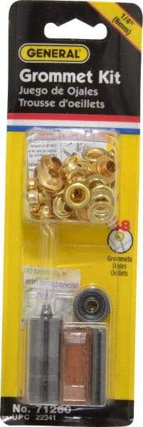 General - 52 Piece Grommet Kit - 1/4" ID - Americas Industrial Supply