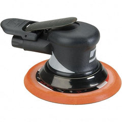 Dynabrade - 12,000 OPM, 18 CFM Air Consumption, Palm Air Orbital Sander - Round Pad, 1/4 NPT Inlet - Americas Industrial Supply