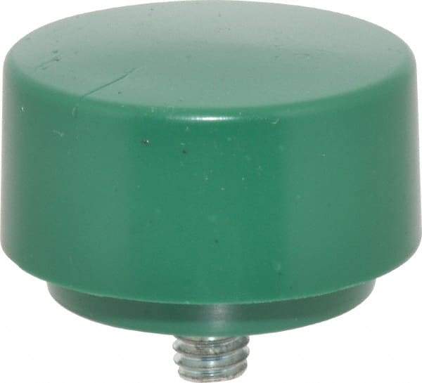 NUPLA - 1-3/4" Face Diam, Grade Tough, Green Soft Face Hammer Tip - 0.7 oz Head, Plastic - Americas Industrial Supply