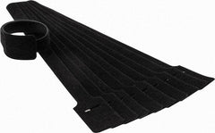 SpeedTech - 15" Long Black Nylon & Polyethylene Hook & Loop Strap - 50 Lb Tensile Strength - Americas Industrial Supply