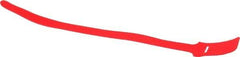 SpeedTech - 15" Long Red Nylon & Polyethylene Hook & Loop Strap - 50 Lb Tensile Strength - Americas Industrial Supply