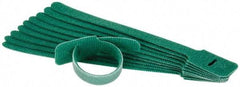 SpeedTech - 8" Long Green Nylon & Polyethylene Hook & Loop Strap - 40 Lb Tensile Strength - Americas Industrial Supply