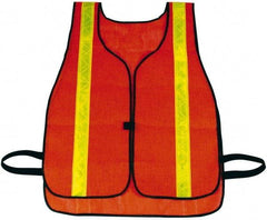 NMC - One Size Fits Most High Visibility Orange Mesh General Purpose Vest - Hook & Loop Closure, Naslyn Mesh - Americas Industrial Supply