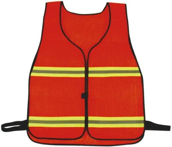 NMC - One Size Fits Most High Visibility Orange Mesh General Purpose Vest - Hook & Loop Closure, Naslyn Mesh - Americas Industrial Supply