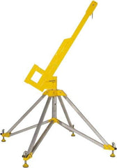 Gemtor - Confined Space Entry & Retrieval Bases & Booms Type: Portable Quadpod w/Rotating Boom Maximum Height (Inch): 90 - Americas Industrial Supply