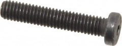 Value Collection - #10-32 UNF Hex Socket Drive, Low Socket Cap Screw - Alloy Steel, Black Oxide Finish, Fully Threaded, 1" Length Under Head - Americas Industrial Supply