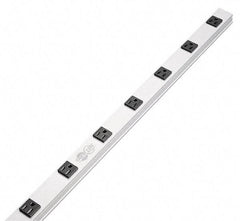 Tripp-Lite - 12 Outlets, 120 Volts, 15 Amps, 15' Cord, Power Outlet Strip - Raceway Mount, 5-15P NEMA Configuration, 36" Strip, cUL Listed, UL1363 - Americas Industrial Supply