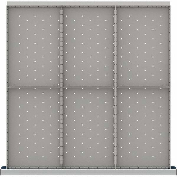 LISTA - 6-Compartment Drawer Divider Layout for 3.15" High Drawers - Americas Industrial Supply