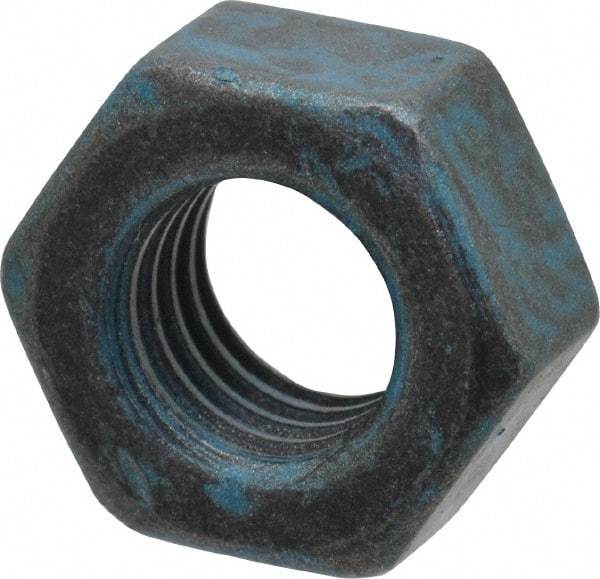 Value Collection - M8x1.25 Metric Coarse Steel Right Hand Hex Nut - 13mm Across Flats, 6.5mm High, Metric Blue Finish - Americas Industrial Supply