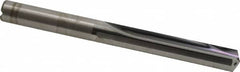 Kennametal - 3/8", 130° Point, Solid Carbide Straight Flute Drill Bit - Americas Industrial Supply