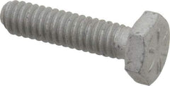 Armor Coat - 1/4-20 UNC, 1" Length Under Head Hex Head Cap Screw - Fully Threaded, Grade 8 Steel, 7/16" Hex - Americas Industrial Supply