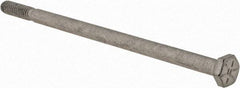 Armor Coat - 1/4-20 UNC, 5" Length Under Head Hex Head Cap Screw - Partially Threaded, Grade 8 Steel, 7/16" Hex - Americas Industrial Supply