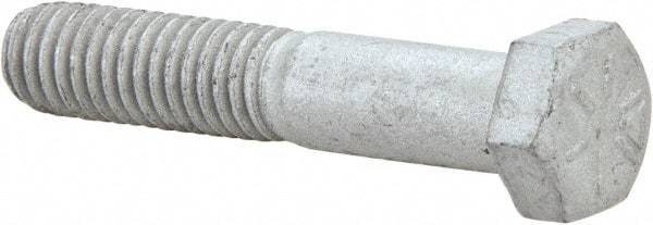 Armor Coat - 3/8-16 UNC, 2" Length Under Head Hex Head Cap Screw - Partially Threaded, Grade 8 Steel, 9/16" Hex - Americas Industrial Supply