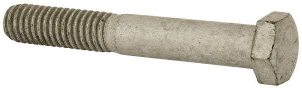 Armor Coat - 3/8-16 UNC, 2-1/2" Length Under Head Hex Head Cap Screw - Partially Threaded, Grade 8 Steel, 9/16" Hex - Americas Industrial Supply