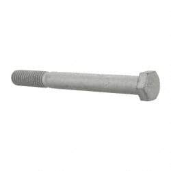 Armor Coat - 3/8-16 UNC, 3-1/2" Length Under Head Hex Head Cap Screw - Partially Threaded, Grade 8 Steel, 9/16" Hex - Americas Industrial Supply
