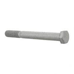 Armor Coat - 3/8-16 UNC, 3-1/2" Length Under Head Hex Head Cap Screw - Partially Threaded, Grade 8 Steel, 9/16" Hex - Americas Industrial Supply
