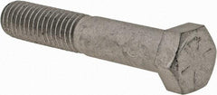 Armor Coat - 7/16-14 UNC, 2-1/2" Length Under Head Hex Head Cap Screw - Partially Threaded, Grade 8 Steel, 5/8" Hex - Americas Industrial Supply