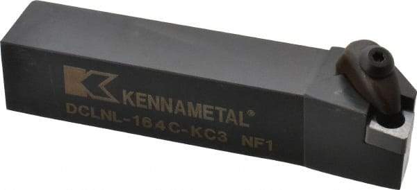 Kennametal - DCLN, Left Hand Cut, 5° Lead Angle, 1" Shank Height x 1" Shank Width, Negative Rake Indexable Turning Toolholder - 5" OAL, CN..43. Insert Compatibility, Series Kenclamp - Americas Industrial Supply