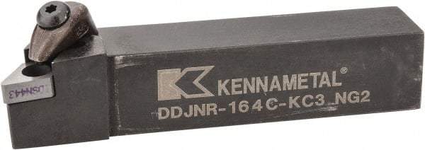 Kennametal - DDJN, Right Hand Cut, 3° Lead Angle, 1" Shank Height x 1" Shank Width, Negative Rake Indexable Turning Toolholder - 5" OAL, DN..43. Insert Compatibility, Series Kenclamp - Americas Industrial Supply