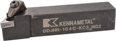 Kennametal - DDJN, Right Hand Cut, 3° Lead Angle, 1" Shank Height x 1" Shank Width, Negative Rake Indexable Turning Toolholder - 5" OAL, DN..43. Insert Compatibility, Series Kenclamp - Americas Industrial Supply
