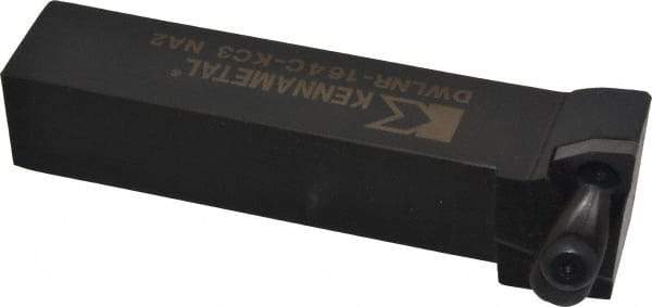 Kennametal - DWLN, Right Hand Cut, 5° Lead Angle, 1" Shank Height x 1" Shank Width, Negative Rake Indexable Turning Toolholder - 5" OAL, WN..43. Insert Compatibility, Series Kenclamp - Americas Industrial Supply