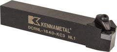 Kennametal - DCRN, Left Hand Cut, 15° Lead Angle, 1" Shank Height x 1" Shank Width, Negative Rake Indexable Turning Toolholder - 6" OAL, CN..43. Insert Compatibility, Series Kenclamp - Americas Industrial Supply