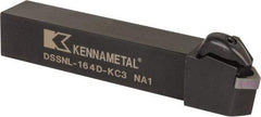 Kennametal - DSSN, Left Hand Cut, 45° Lead Angle, 1" Shank Height x 1" Shank Width, Negative Rake Indexable Turning Toolholder - 6" OAL, SN..43. Insert Compatibility, Series Kenclamp - Americas Industrial Supply
