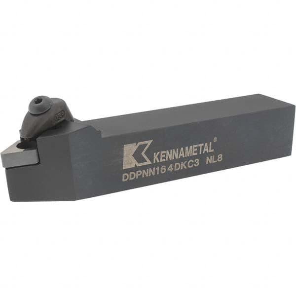 Kennametal - DDPN, Neutral Cut, 0° Lead Angle, 1" Shank Height x 1" Shank Width, Negative Rake Indexable Turning Toolholder - 6" OAL, DN..43. Insert Compatibility, Series Kenclamp - Americas Industrial Supply