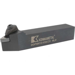 Kennametal - DDPN, Neutral Cut, 0° Lead Angle, 1" Shank Height x 1" Shank Width, Negative Rake Indexable Turning Toolholder - 6" OAL, DN..43. Insert Compatibility, Series Kenclamp - Americas Industrial Supply