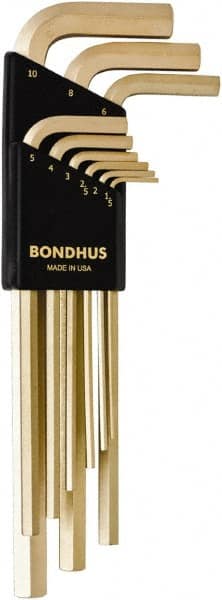 Bondhus - Hex Key Sets Tool Type: Hex Handle Type: L-Key Long Arm - Americas Industrial Supply